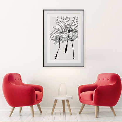 Minimalist Dandelion Seed Abstract Creative Posters For Office-Vertical Posters NOT FRAMED-CetArt-8″x10″ inches-CetArt