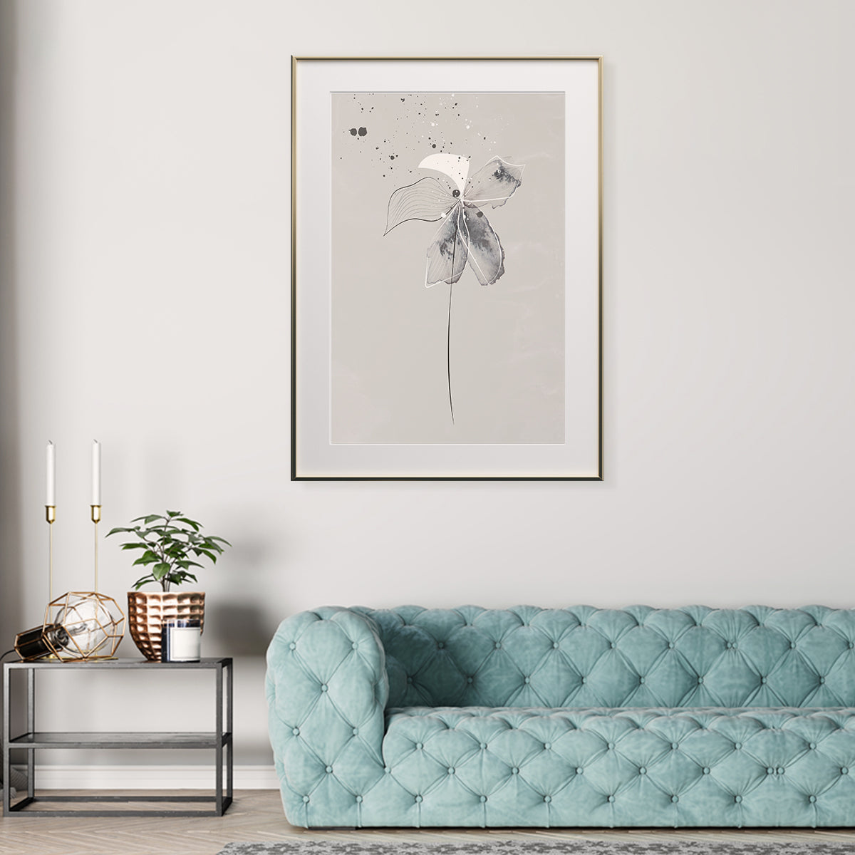 Pastel Colors Flower Modern Abstract Art Posters-Vertical Posters NOT FRAMED-CetArt-8″x10″ inches-CetArt