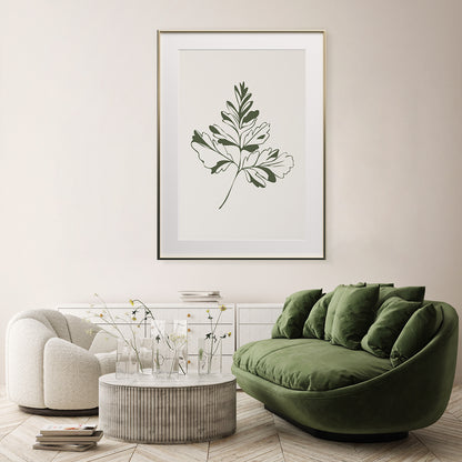 Minimalist Vintage Green Leaves Living Rooms Posters Wall Art Prints-Vertical Posters NOT FRAMED-CetArt-8″x10″ inches-CetArt