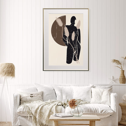 Minimalist Woman Silhouette Vintage Posters For Wall Decor-Vertical Posters NOT FRAMED-CetArt-8″x10″ inches-CetArt