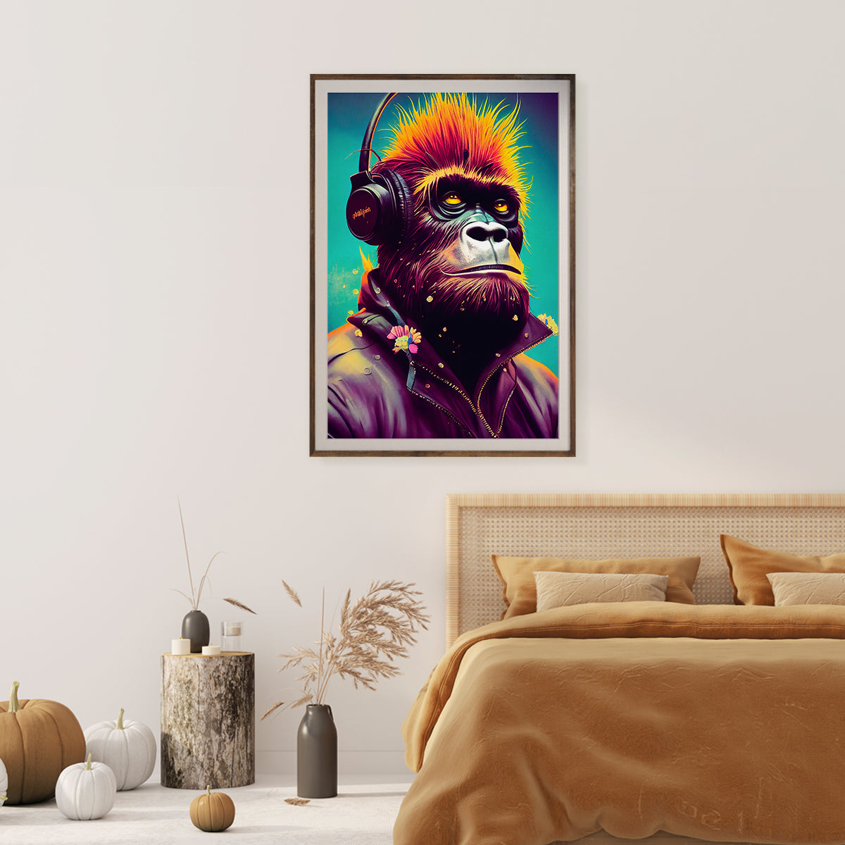 Hipster Monkey Creative Posters Wall Decor-Vertical Posters NOT FRAMED-CetArt-8″x10″ inches-CetArt