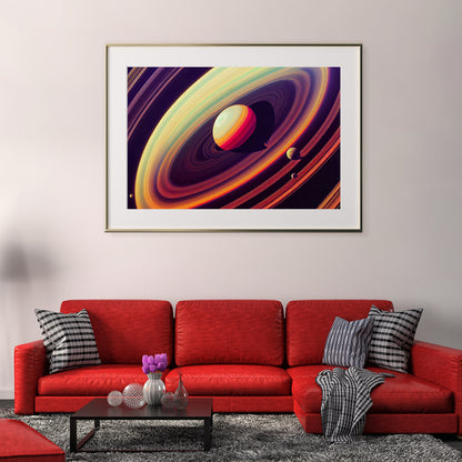 Vintage Planet in Space Home Decor Poster-Horizontal Posters NOT FRAMED-CetArt-10″x8″ inches-CetArt