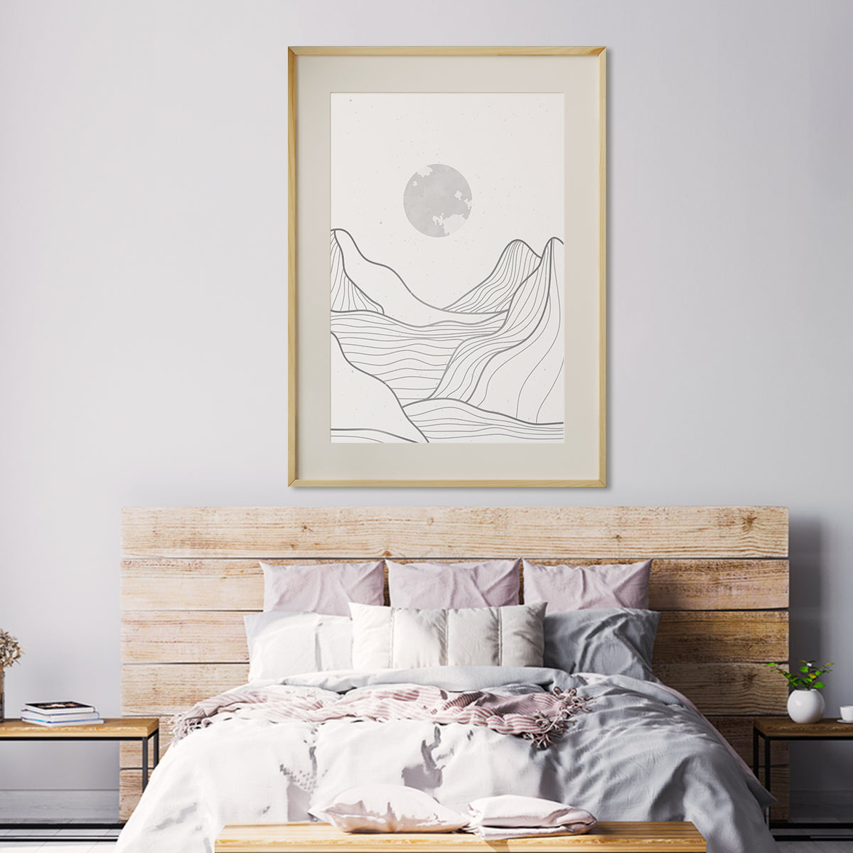 Mountain Landscapes Line Art Minimalist Posters For Wall Decor-Vertical Posters NOT FRAMED-CetArt-8″x10″ inches-CetArt