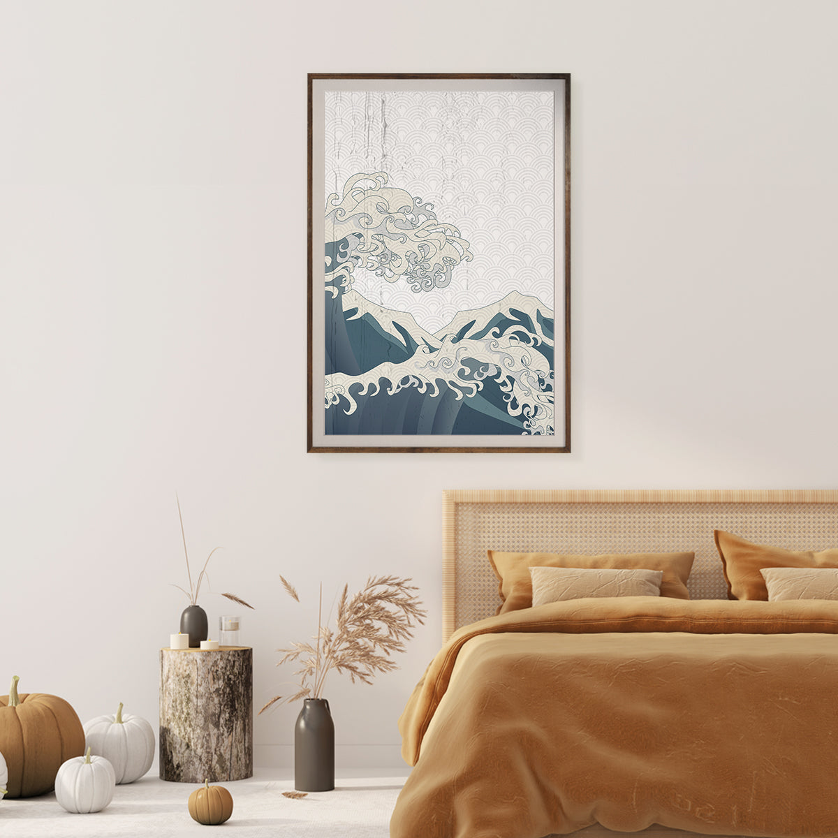 Vintage Ocean Oriental Art Poster-Vertical Posters NOT FRAMED-CetArt-8″x10″ inches-CetArt