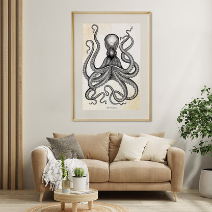 Vintage Octopus Posters For Home-Vertical Posters NOT FRAMED-CetArt-8″x10″ inches-CetArt