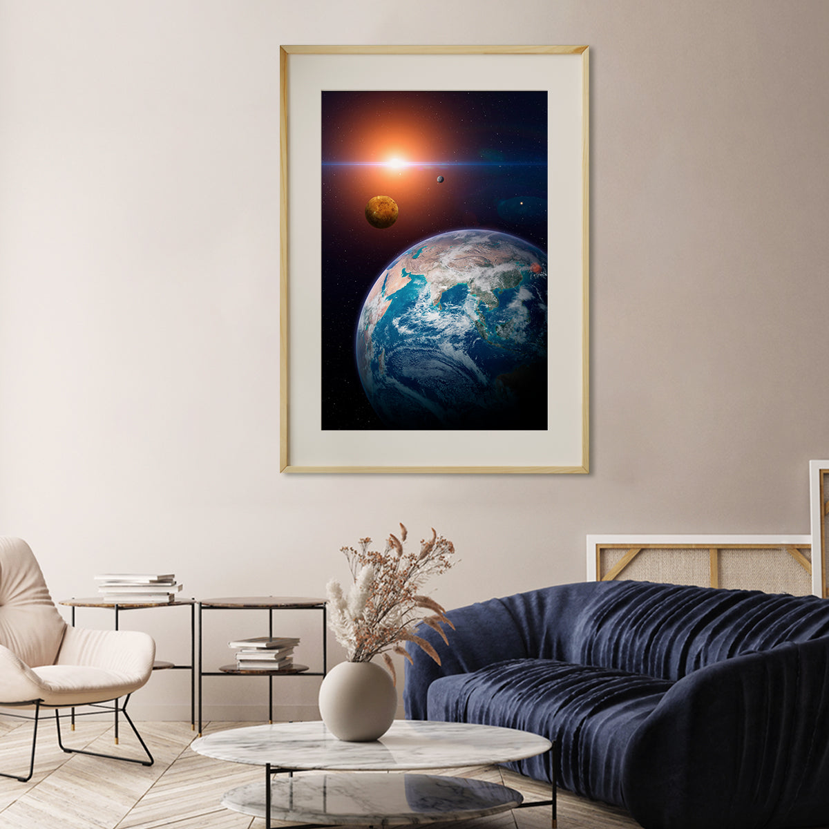 Planet Earth From Space Wall Posters For Room Decor-Vertical Posters NOT FRAMED-CetArt-8″x10″ inches-CetArt