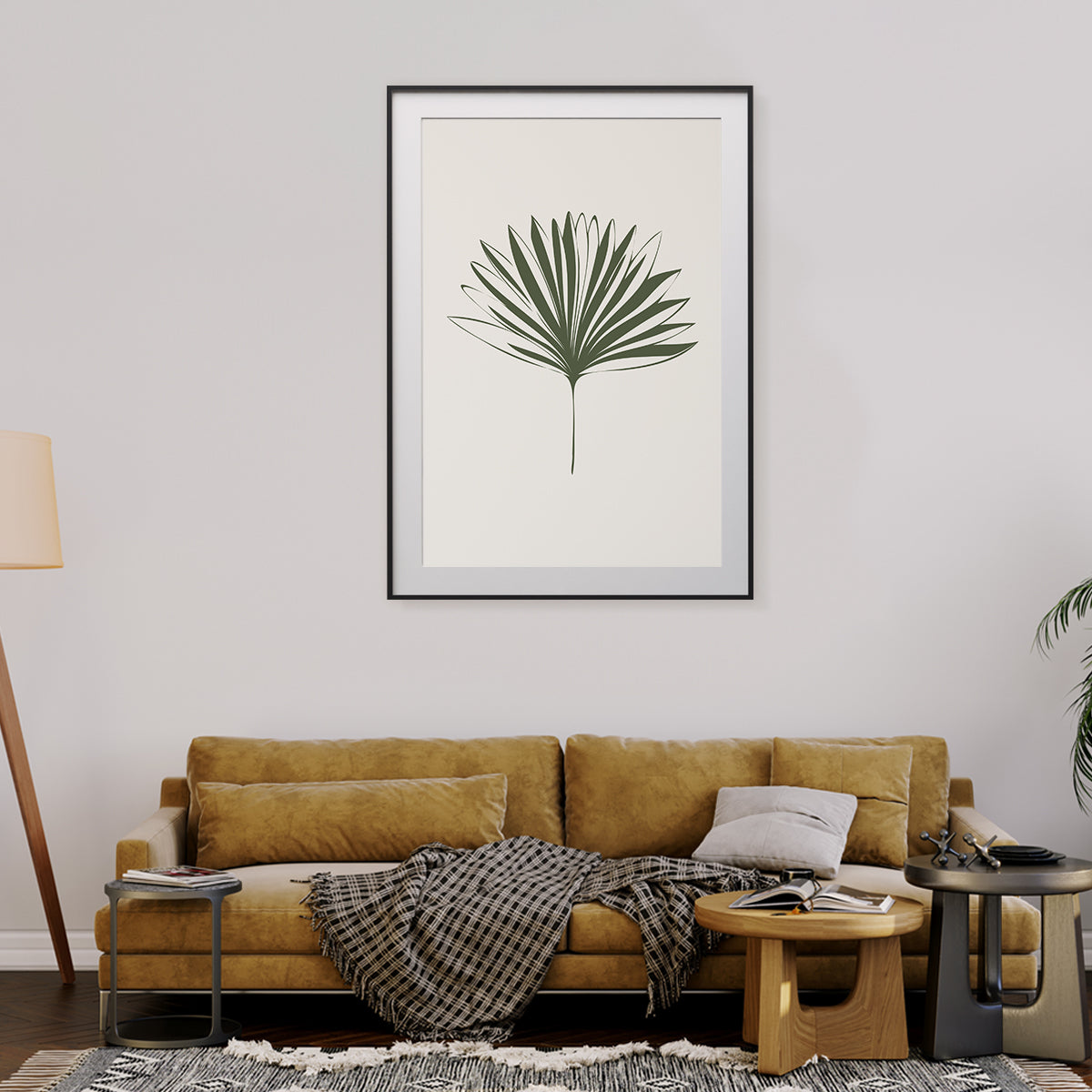 Green Palm Leaf Poster Trendy Botanical Posters Art Prints For Wall-Vertical Posters NOT FRAMED-CetArt-8″x10″ inches-CetArt