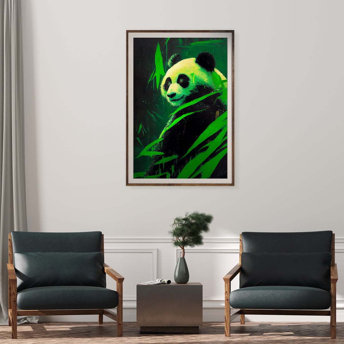 Panda in Green Bamboo Forest Poster Artwork Room Decor Idea-Vertical Posters NOT FRAMED-CetArt-8″x10″ inches-CetArt
