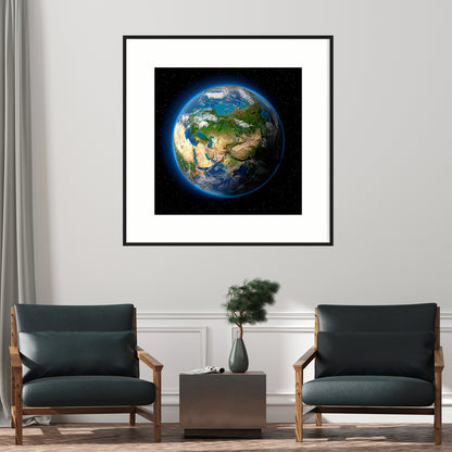 Planet Earth Posters For Living Room Wall-Square Posters NOT FRAMED-CetArt-8″x8″ inches-CetArt
