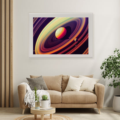 Vintage Planet in Space Home Decor Poster-Horizontal Posters NOT FRAMED-CetArt-10″x8″ inches-CetArt