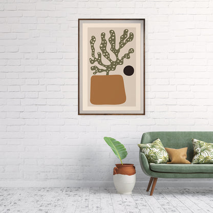 Vintage Boho Style Abstract Plant Posters And Prints-Vertical Posters NOT FRAMED-CetArt-8″x10″ inches-CetArt