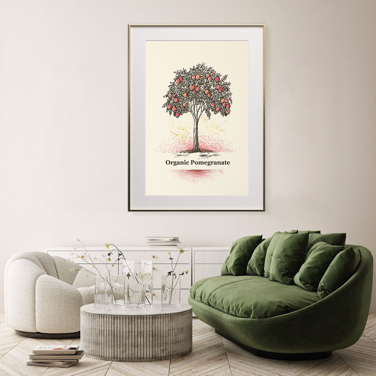 Pomegranate Tree Vintage Posters Decor For Room-Vertical Posters NOT FRAMED-CetArt-8″x10″ inches-CetArt