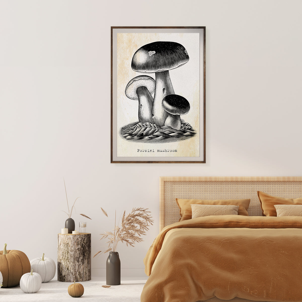 Porcini Mushroom Vintage Posters For Room-Vertical Posters NOT FRAMED-CetArt-8″x10″ inches-CetArt
