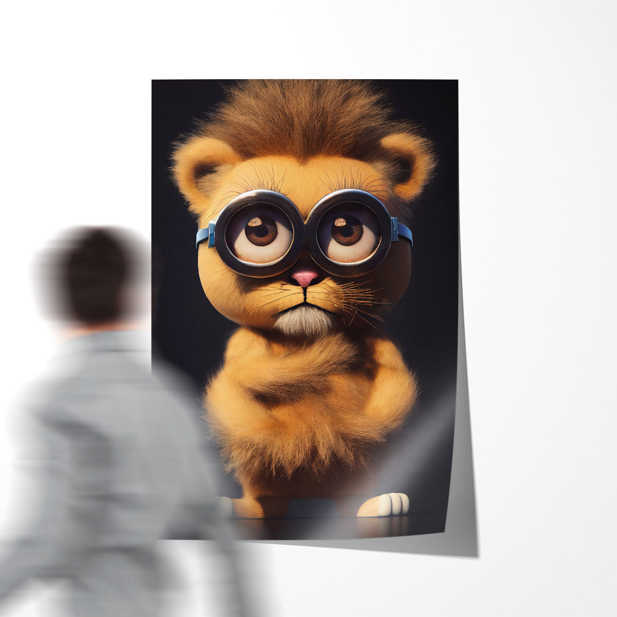 Cute Lion Posters Art Print Steampunk Style-Vertical Posters NOT FRAMED-CetArt-8″x10″ inches-CetArt