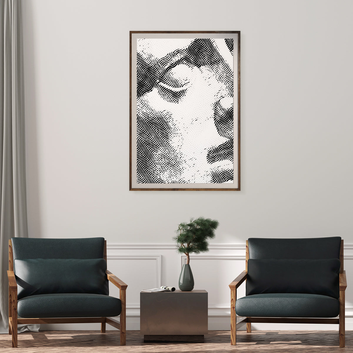 Ancient Greek Minimalist Portrait Black And White Poster Art Decor-Vertical Posters NOT FRAMED-CetArt-8″x10″ inches-CetArt