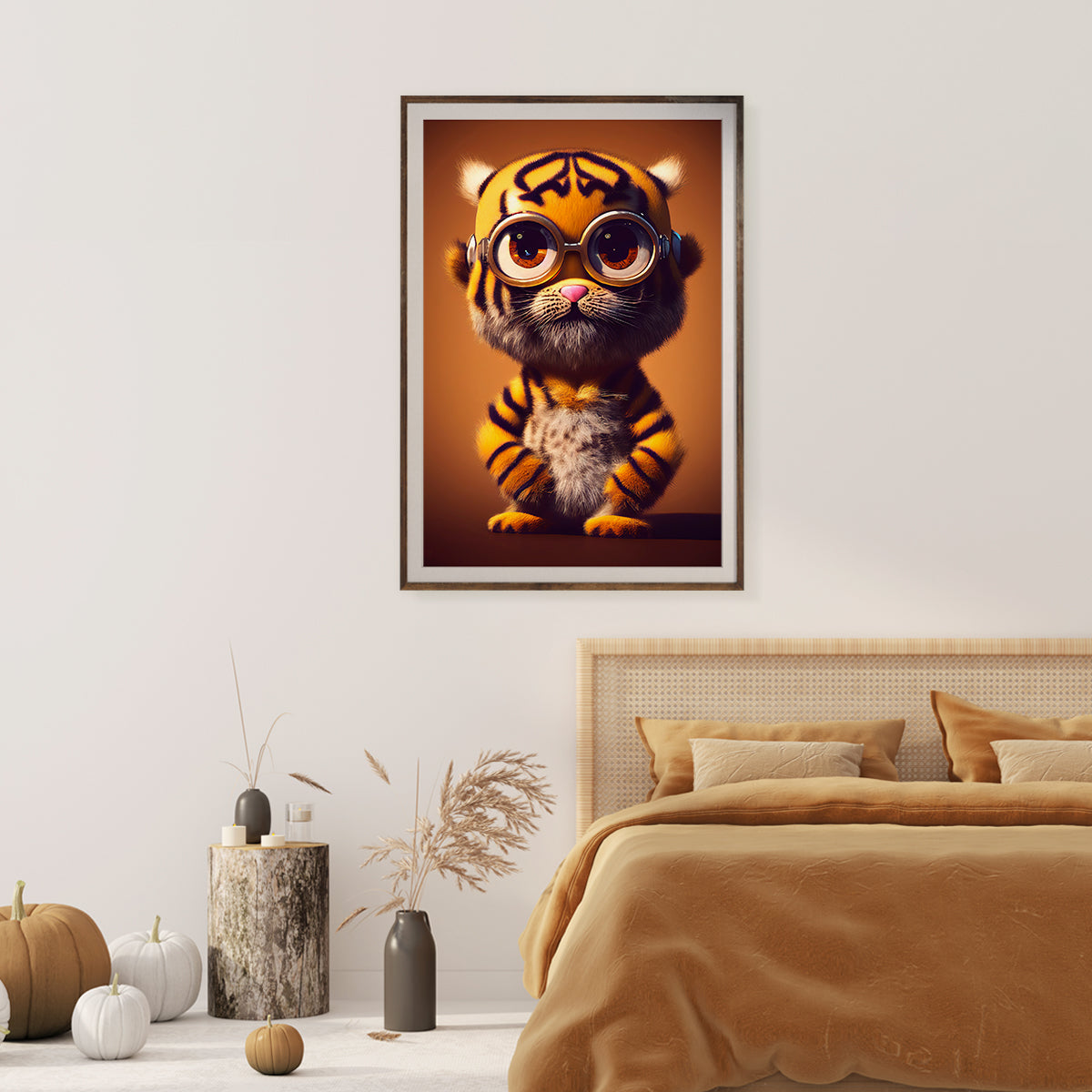 Cute Tiger Posters Wall Art Steampunk Style-Vertical Posters NOT FRAMED-CetArt-8″x10″ inches-CetArt