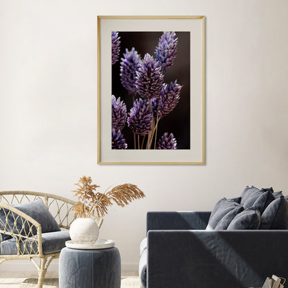 Purple Grass Flowers Poster Famous Modern Art Prints-Vertical Posters NOT FRAMED-CetArt-8″x10″ inches-CetArt