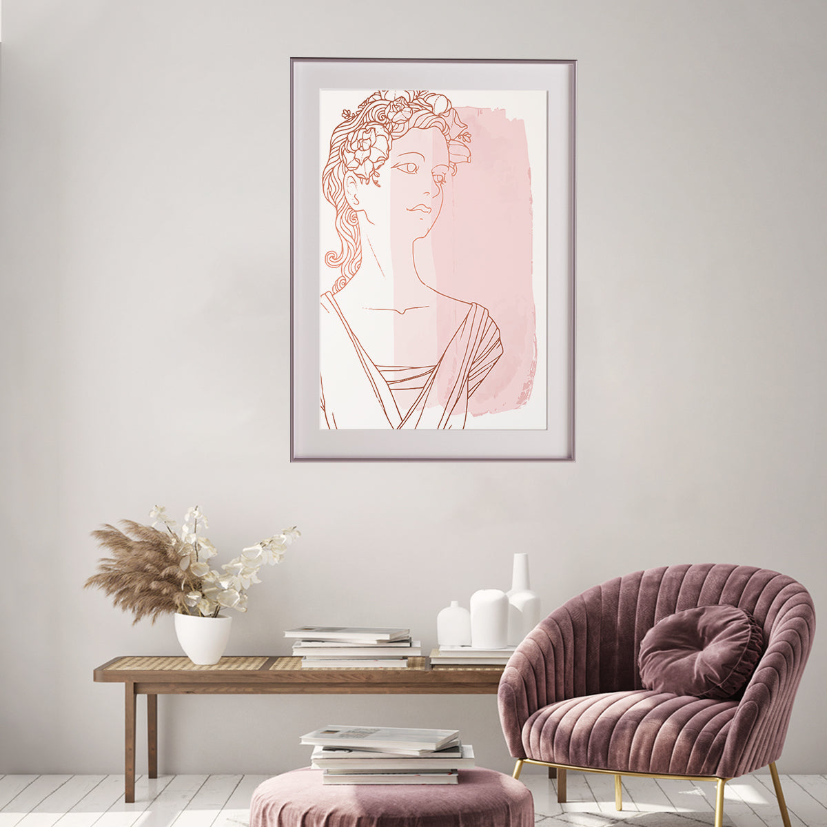 Ancient Woman Siluette Poster Decorations For Home-Vertical Posters NOT FRAMED-CetArt-8″x10″ inches-CetArt