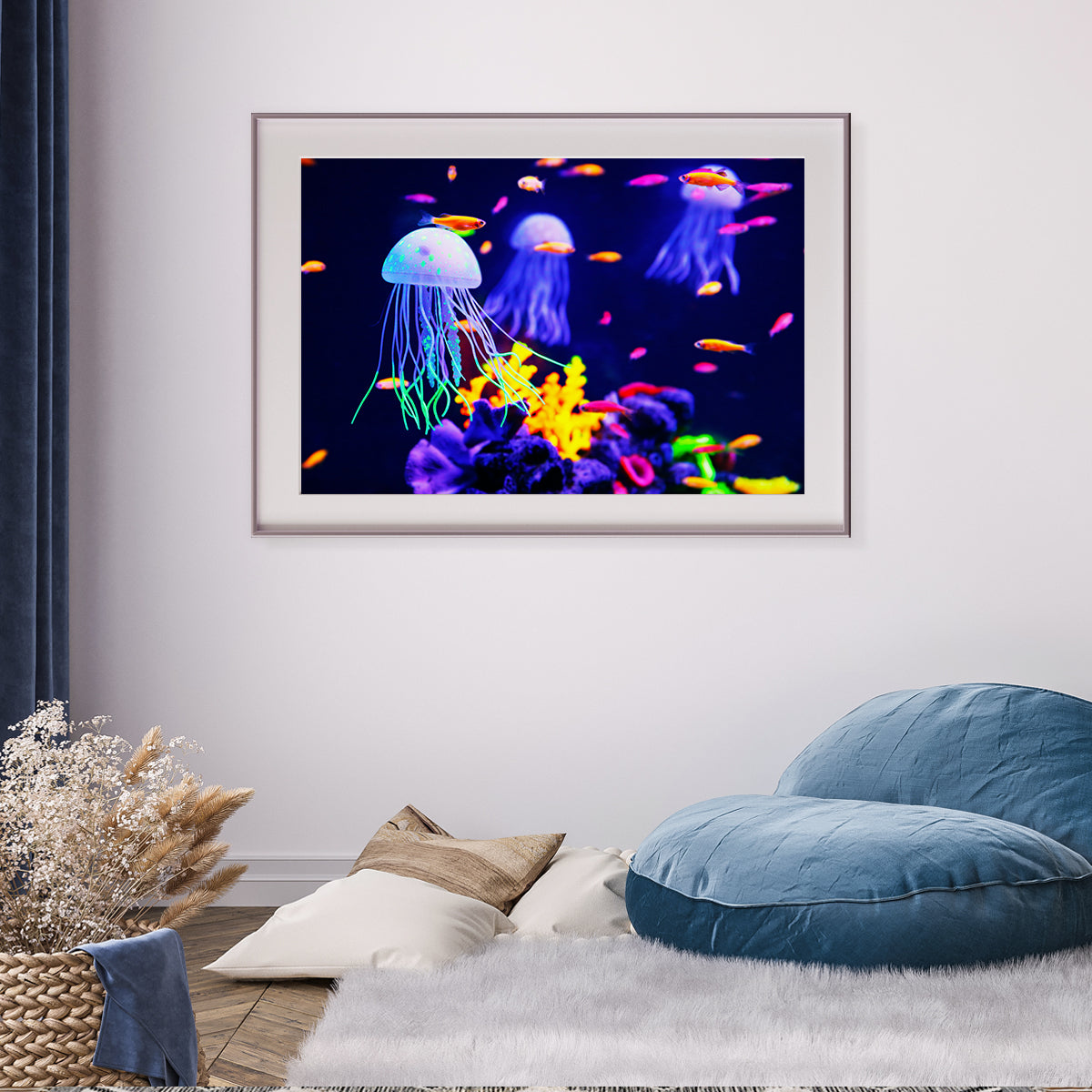 Beautiful Colorful Jellyfish Poster Decorations Ideas-Horizontal Posters NOT FRAMED-CetArt-10″x8″ inches-CetArt