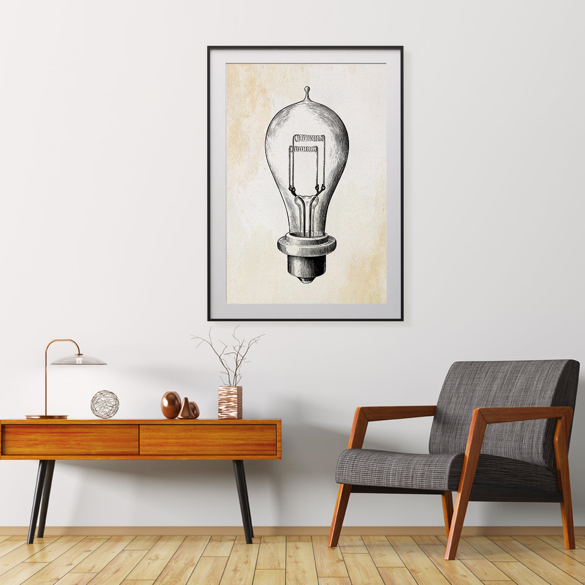 Antique Lamp Vintage Posters Wall Art Decor-Vertical Posters NOT FRAMED-CetArt-8″x10″ inches-CetArt