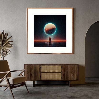 Beautiful Endless Solar System Modern Art Poster-Square Posters NOT FRAMED-CetArt-8″x8″ inches-CetArt
