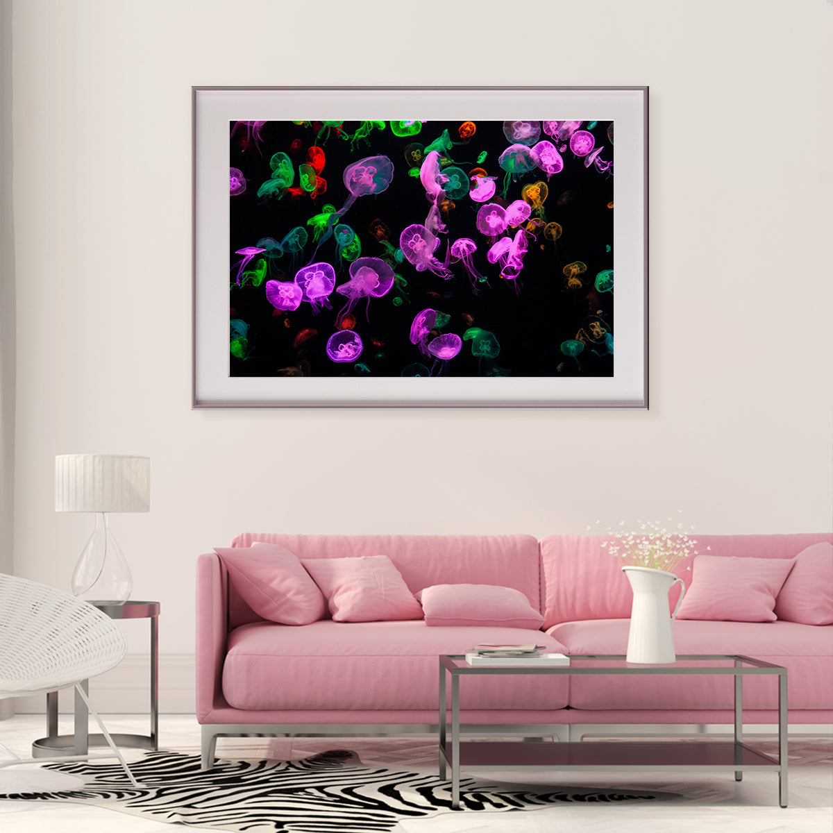 Multicolor Jellyfish Underwater Posters Decoration for Interior-Horizontal Posters NOT FRAMED-CetArt-10″x8″ inches-CetArt