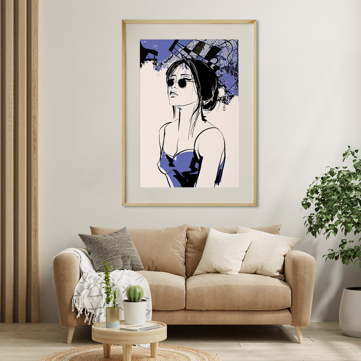 Stylish Asian Woman with Black Sunglasses Posters For Home and Office Decor-Vertical Posters NOT FRAMED-CetArt-8″x10″ inches-CetArt