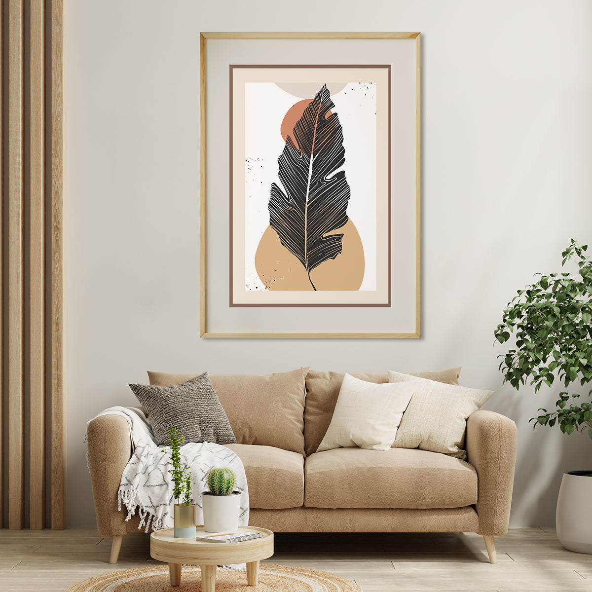 Modern Abstract Leaves Retro & Vintage Posters for Wall Decor-Vertical Posters NOT FRAMED-CetArt-8″x10″ inches-CetArt
