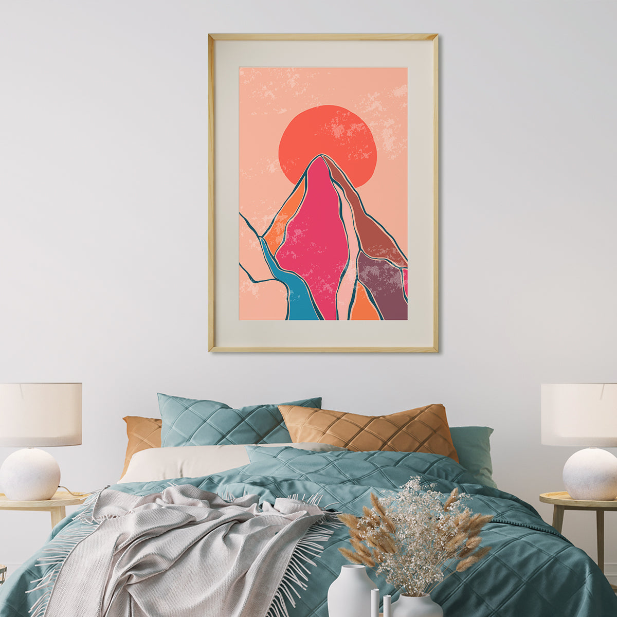 Colorful Mountain Landscape Modern Art Posters For Wall Decoration-Vertical Posters NOT FRAMED-CetArt-8″x10″ inches-CetArt