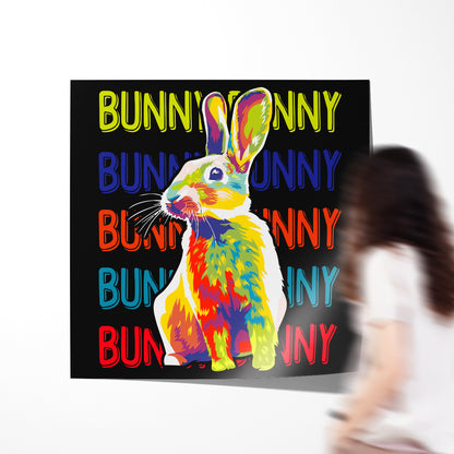 Creative Bunny Poster For Home Decor-Square Posters NOT FRAMED-CetArt-8″x8″ inches-CetArt