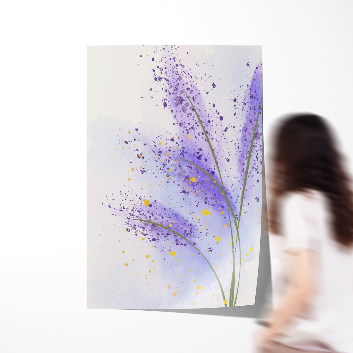 Abstract Lavender Minimalist Famous Modern Art Prints-Vertical Posters NOT FRAMED-CetArt-8″x10″ inches-CetArt