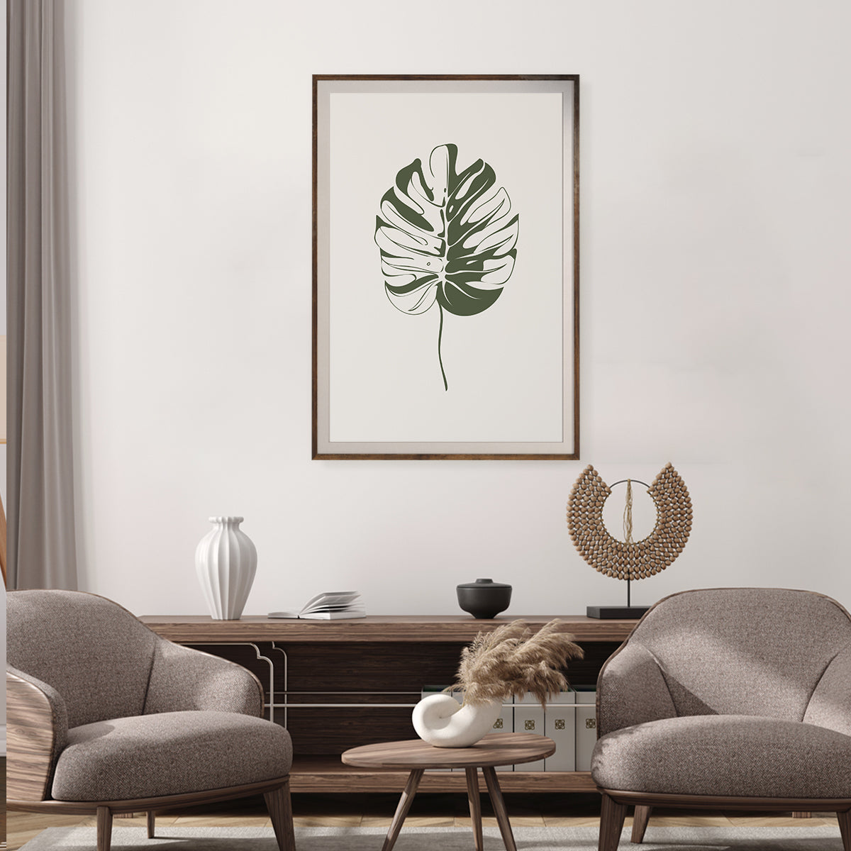 Minimalist Vintage Green Leaves Posters For Home Decor-Vertical Posters NOT FRAMED-CetArt-8″x10″ inches-CetArt