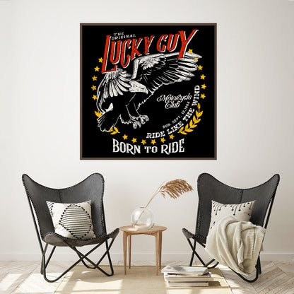 Born to Ride Quotes Posters Wall Art-Square Posters NOT FRAMED-CetArt-8″x8″ inches-CetArt