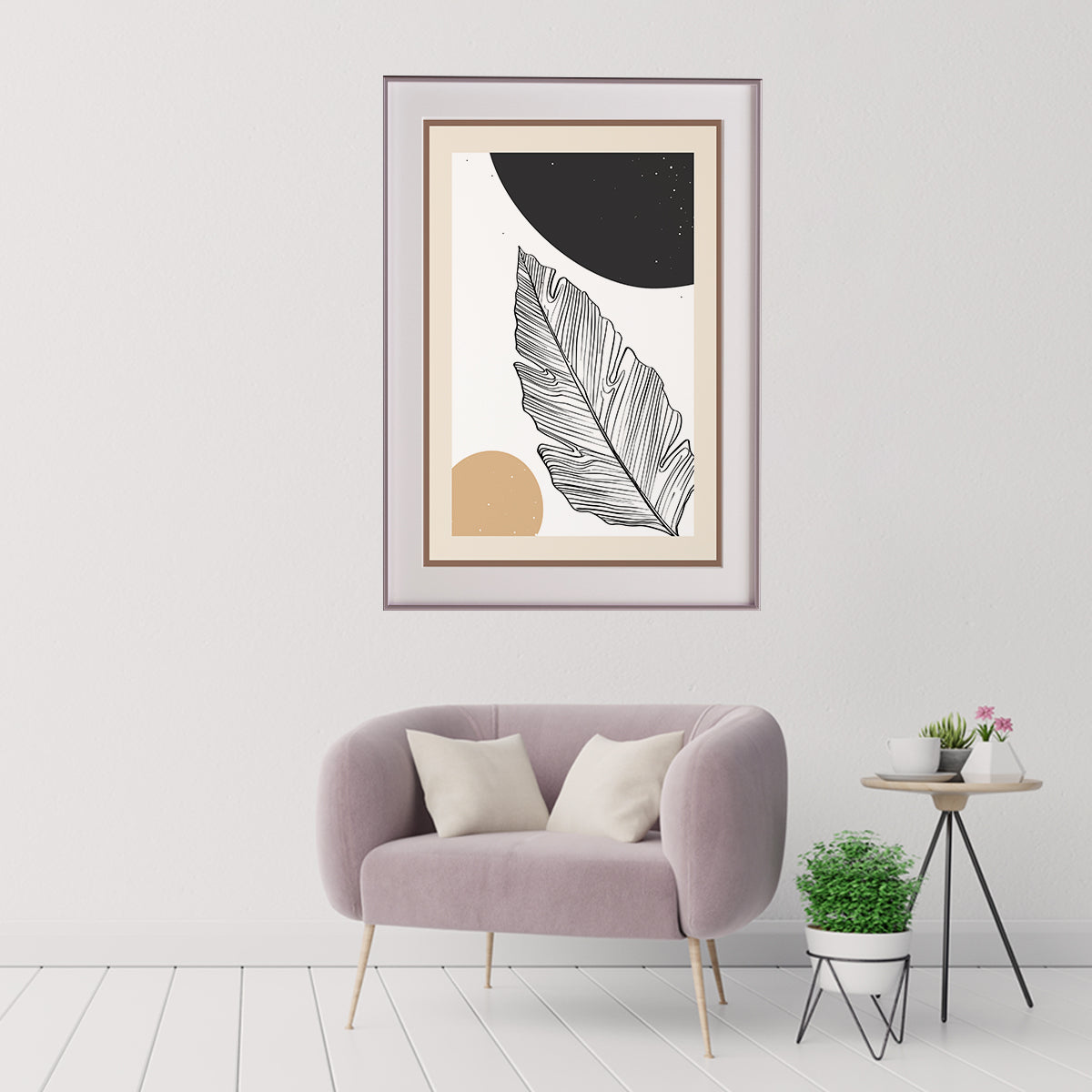 Modern Abstract Leaves Poster Art Decor-Vertical Posters NOT FRAMED-CetArt-8″x10″ inches-CetArt