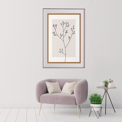 Minimalist Line Art Flowers Posters Prints Wall Art-Vertical Posters NOT FRAMED-CetArt-8″x10″ inches-CetArt