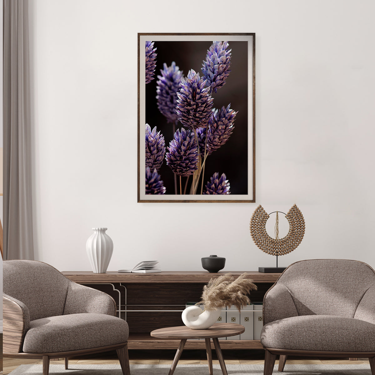 Purple Grass Flowers Poster Famous Modern Art Prints-Vertical Posters NOT FRAMED-CetArt-8″x10″ inches-CetArt