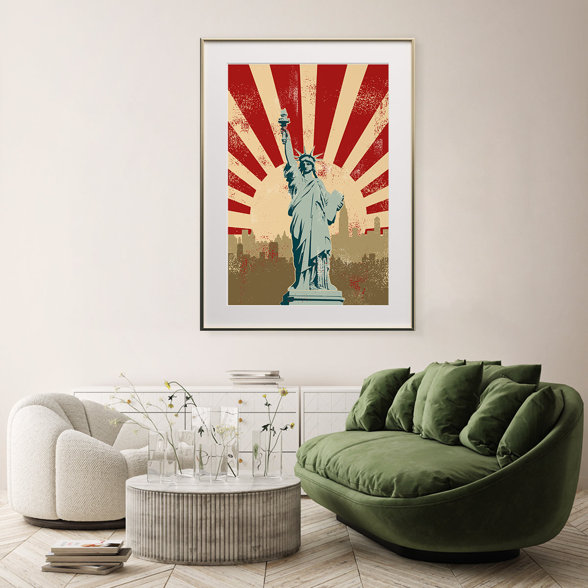 Statue of Liberty New York City Vintage Posters Ideas-Vertical Posters NOT FRAMED-CetArt-8″x10″ inches-CetArt