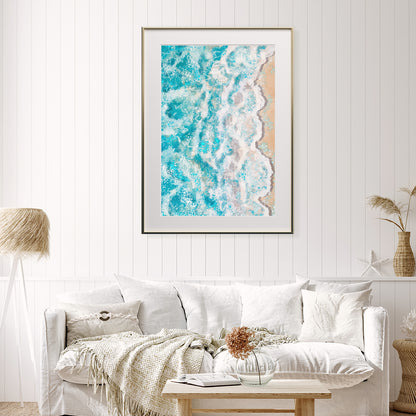 Sea Beach with Waves Cool Art Posters-Vertical Posters NOT FRAMED-CetArt-8″x10″ inches-CetArt