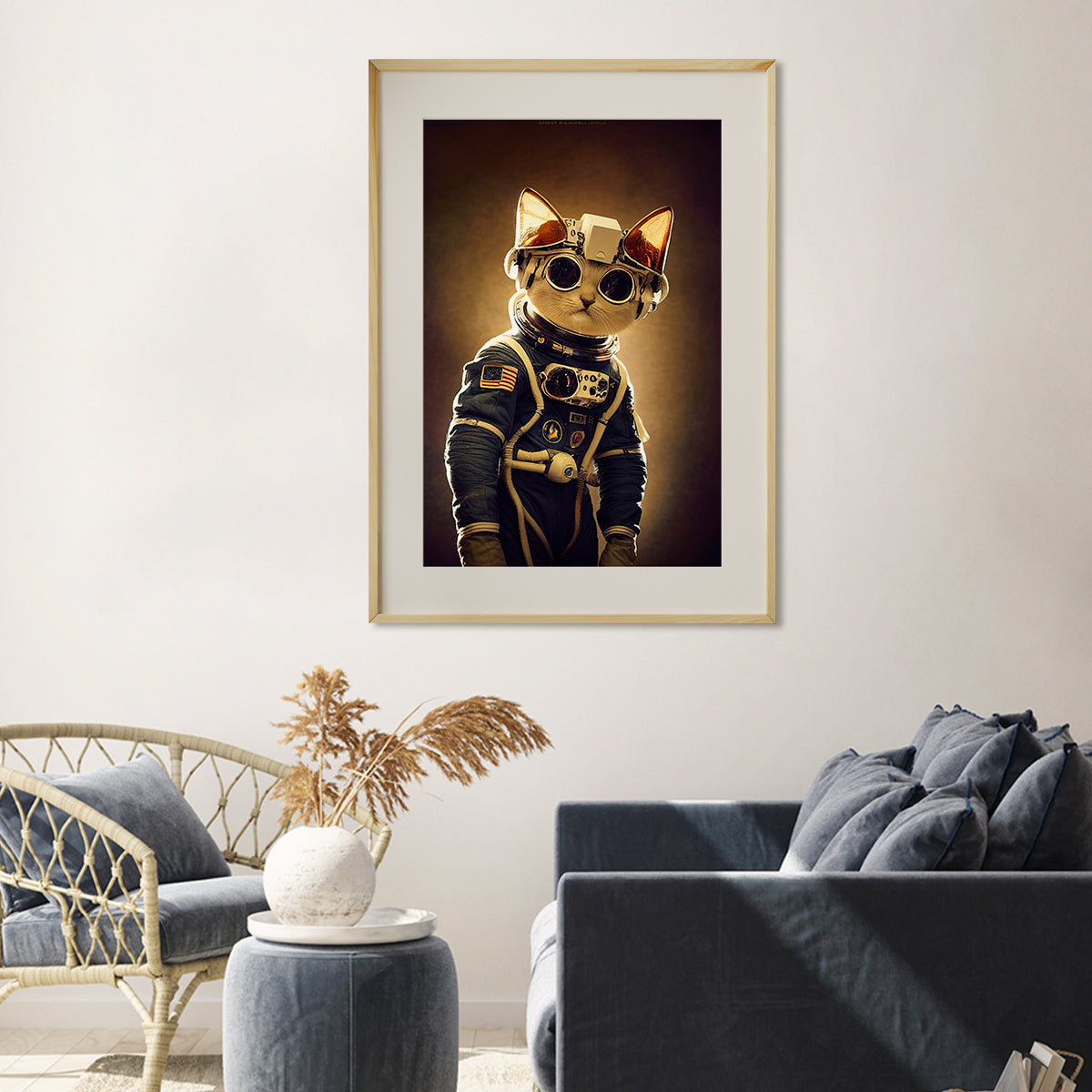 Cat Astronaut Cool Art Posters-Vertical Posters NOT FRAMED-CetArt-8″x10″ inches-CetArt