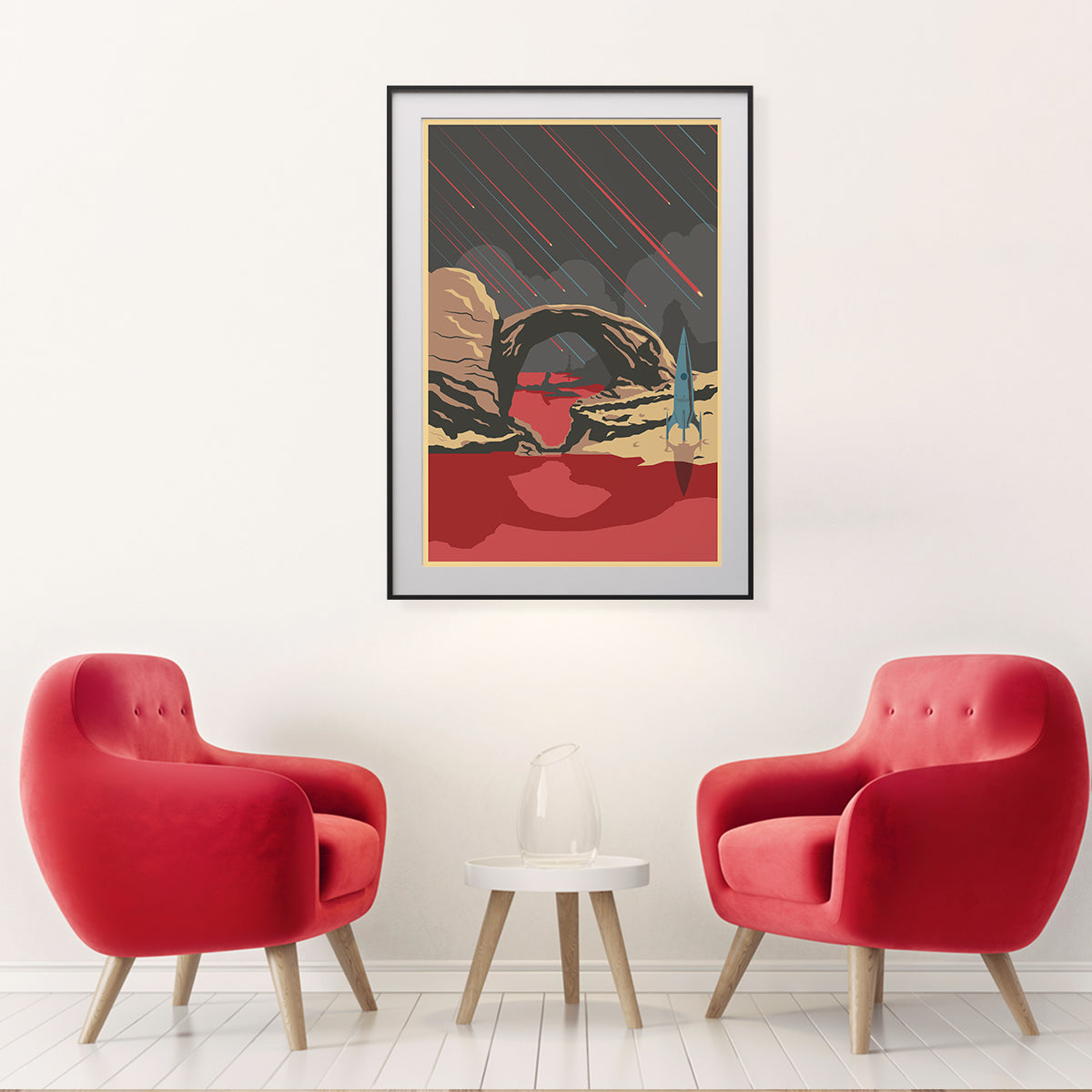 Retro Space Art Poster for Home-Vertical Posters NOT FRAMED-CetArt-8″x10″ inches-CetArt