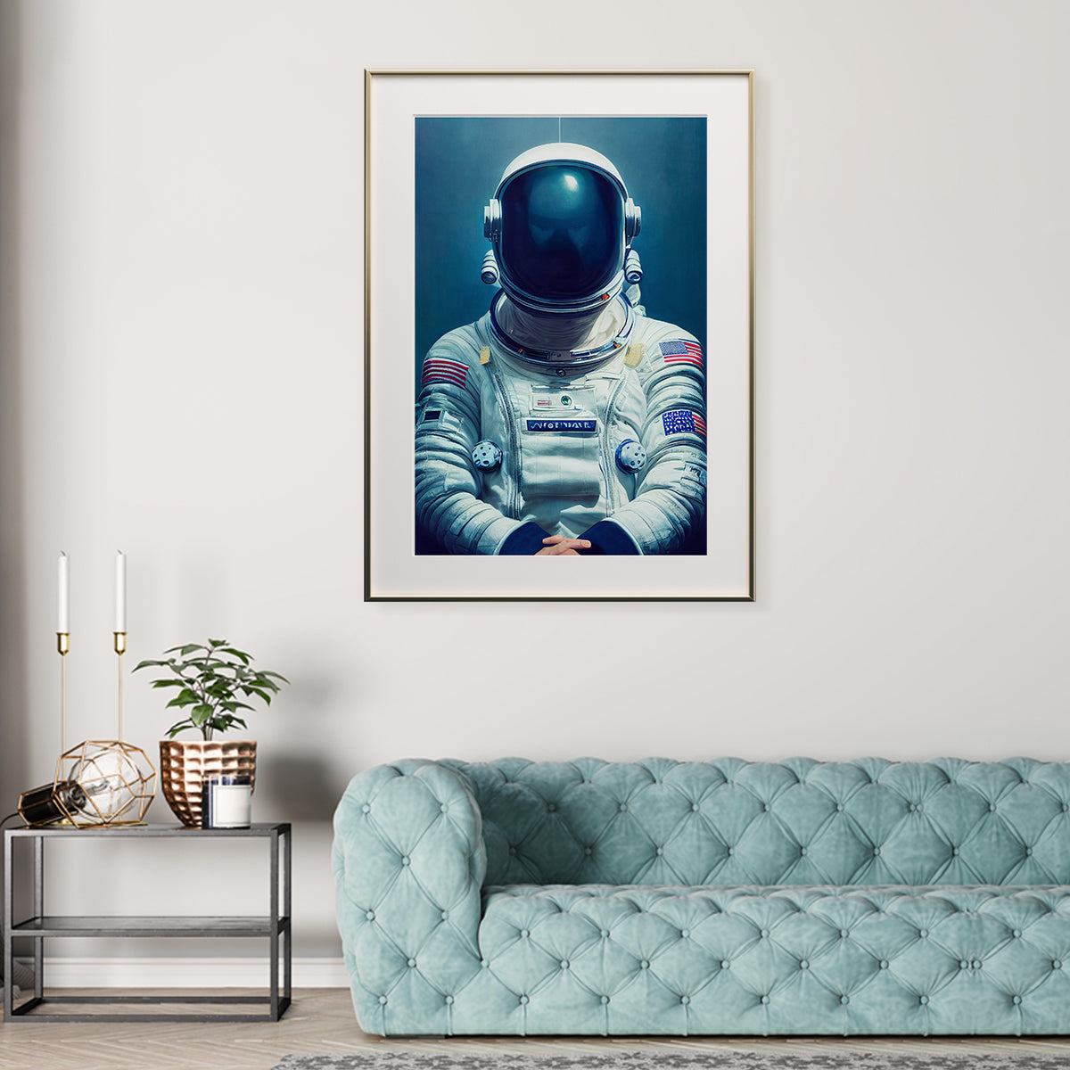 Astronaut in Space Suit Wall Posters For Guys-Vertical Posters NOT FRAMED-CetArt-8″x10″ inches-CetArt