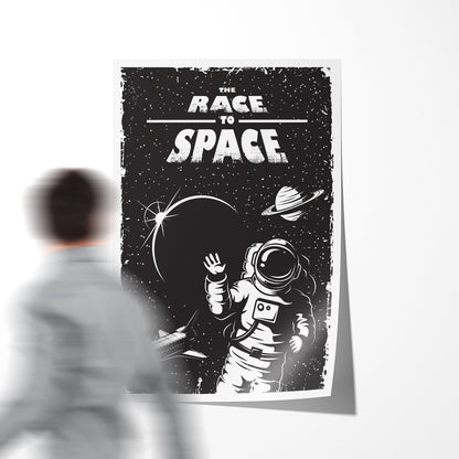 Space with Shuttle Vintage Poster-Vertical Posters NOT FRAMED-CetArt-8″x10″ inches-CetArt