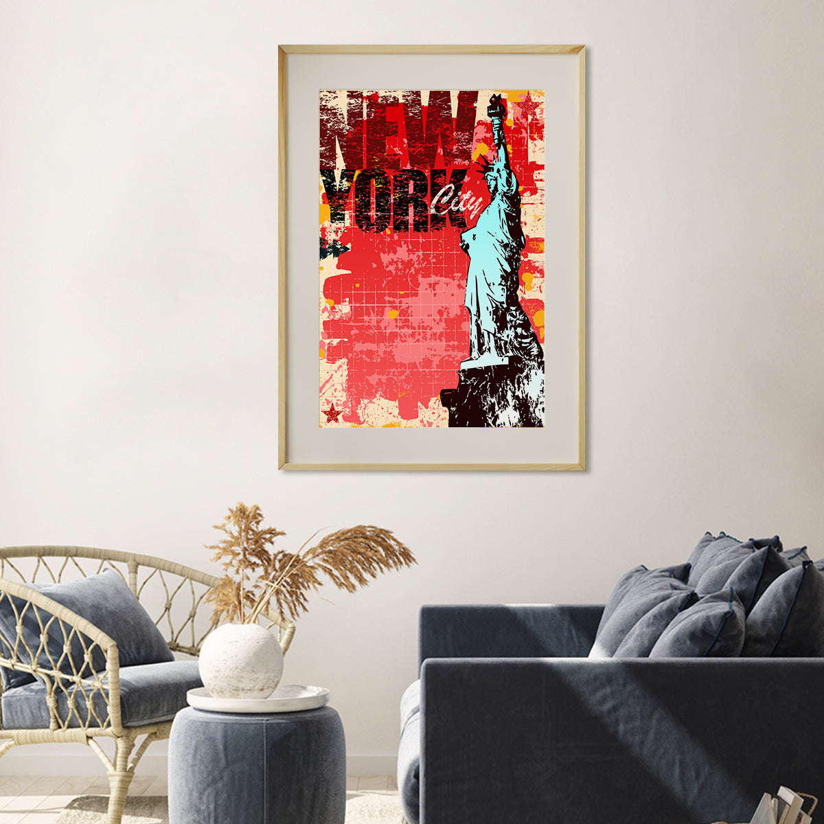 Statue of Liberty Grunge Style Posters For Wall Decor-Vertical Posters NOT FRAMED-CetArt-8″x10″ inches-CetArt