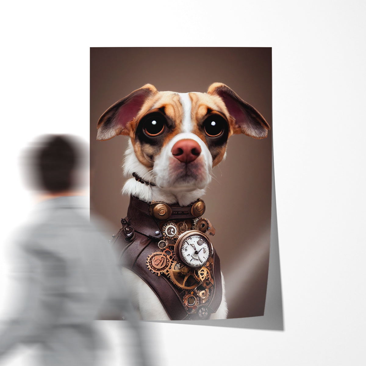 Steampunk Dog Modern Art Posters Prints-Vertical Posters NOT FRAMED-CetArt-8″x10″ inches-CetArt