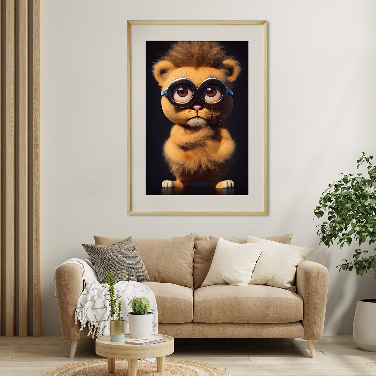 Cute Lion Posters Art Print Steampunk Style-Vertical Posters NOT FRAMED-CetArt-8″x10″ inches-CetArt