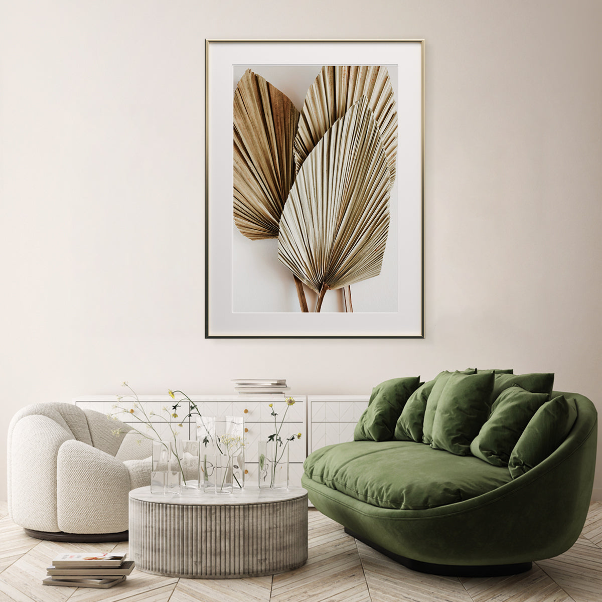Stylish Dry Palm Leaves Poster Print Gift Wall Art-Vertical Posters NOT FRAMED-CetArt-8″x10″ inches-CetArt