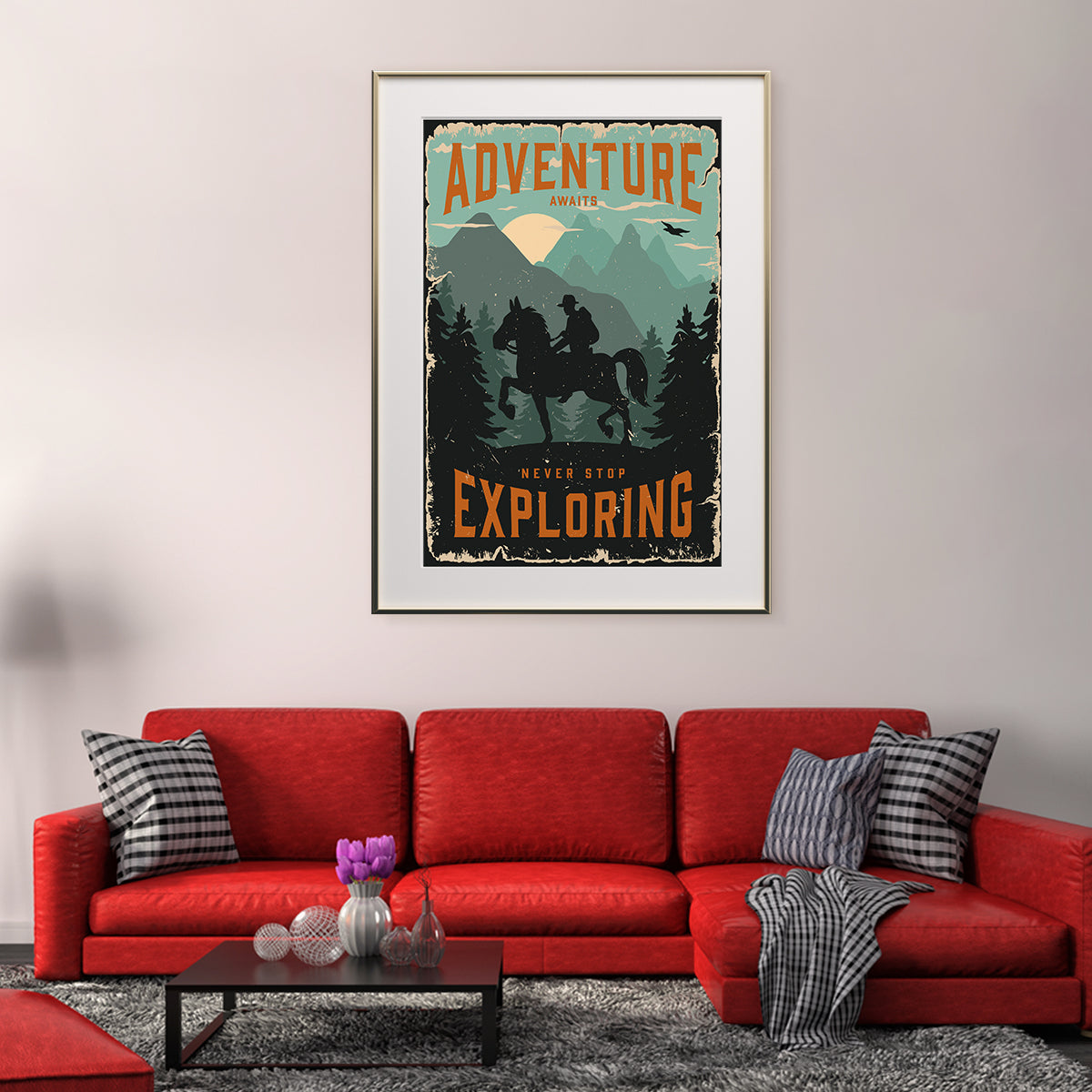 Never Stop Exploring Quotes Posters For Travel Lovers-Vertical Posters NOT FRAMED-CetArt-8″x10″ inches-CetArt