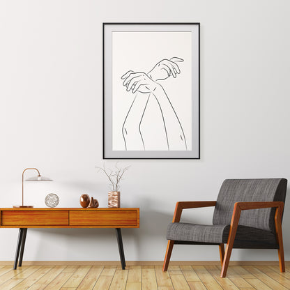 Trendy Minimalist Hands Line Art Posters Art Decor for Home-Vertical Posters NOT FRAMED-CetArt-8″x10″ inches-CetArt