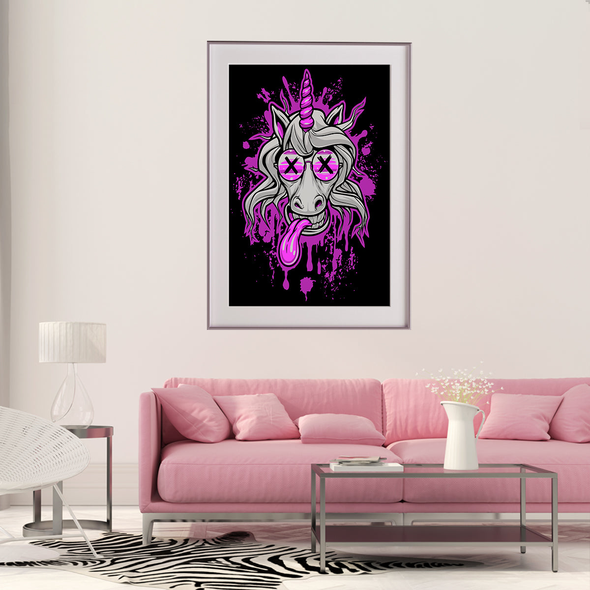 Crazy Unicorn Modern Art Prints And Posters-Vertical Posters NOT FRAMED-CetArt-8″x10″ inches-CetArt