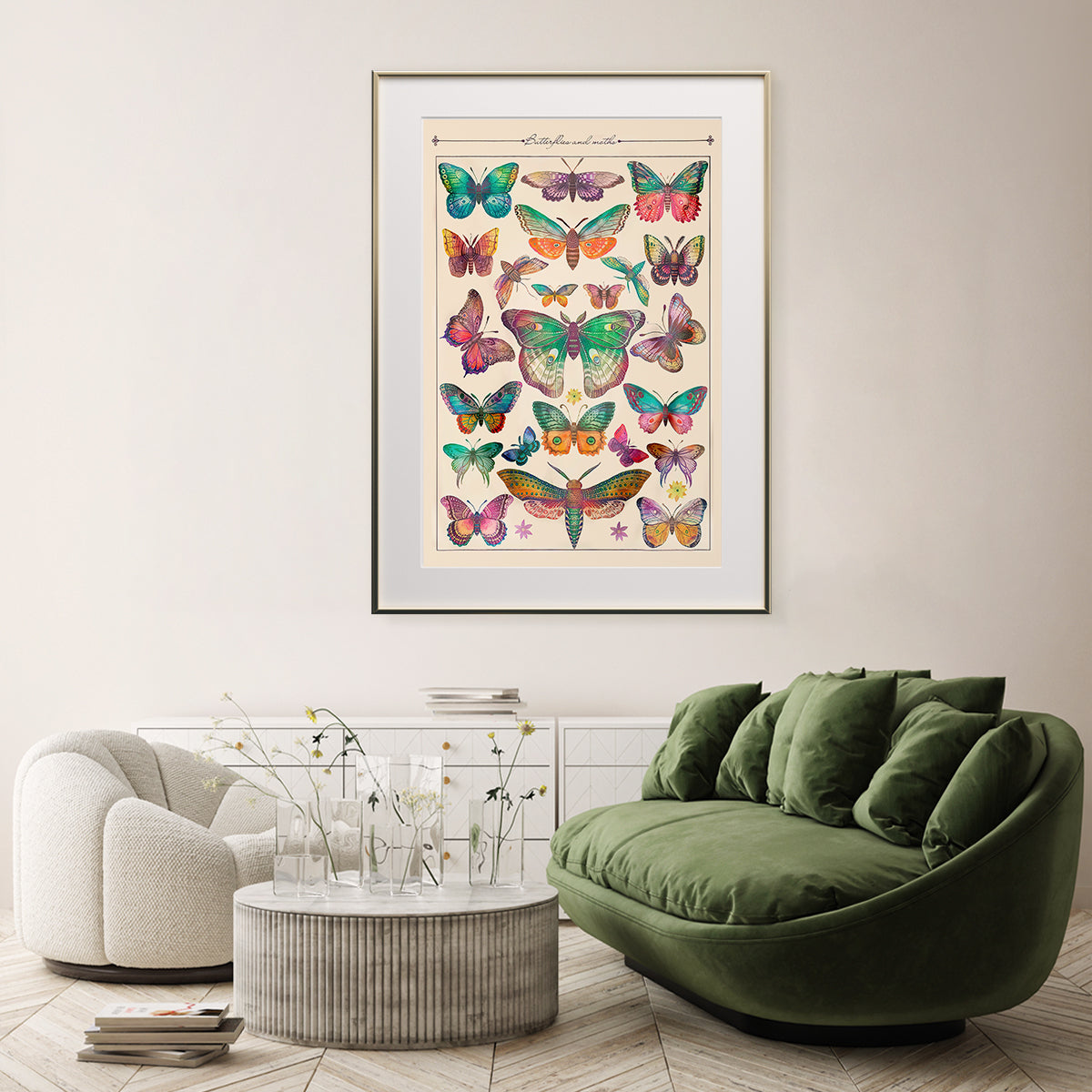 Butterfly Poster Vintage Wall Decor-Vertical Posters NOT FRAMED-CetArt-8″x10″ inches-CetArt